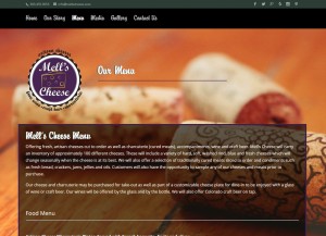Mell's Cheese Menu