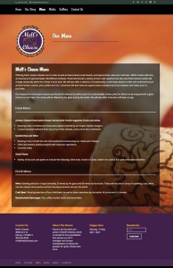 Mells Menu Page