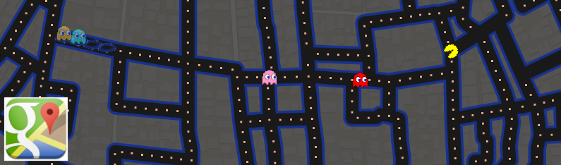 Play Pacman On Google Maps