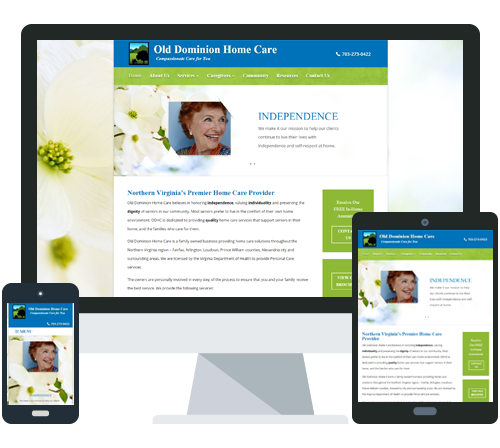 New Website For A Northern Virginia Home Care Company