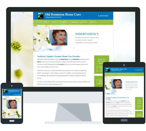 New Website For A Northern Virginia Home Care Company