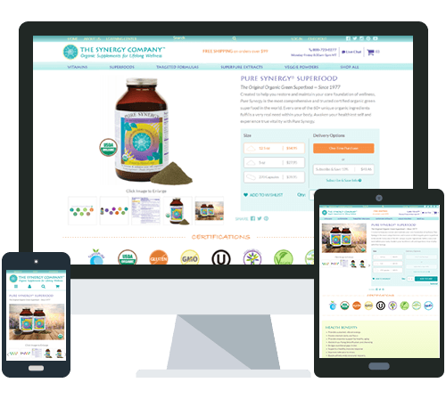 Redesign for eCommerce Supplement Company