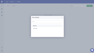 Choose document type