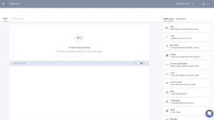 Drag and drop custom types