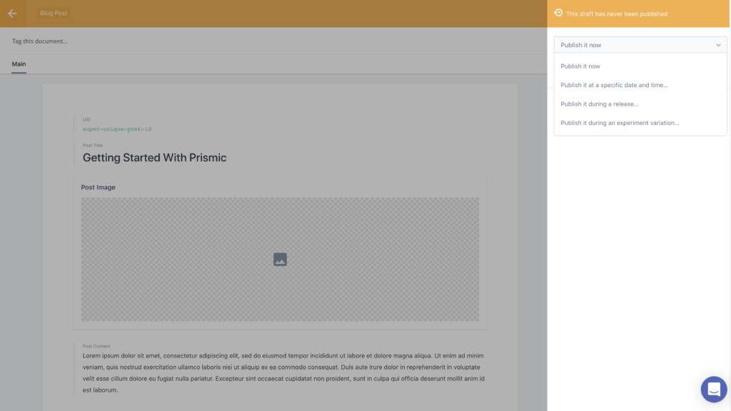 Publish your content
