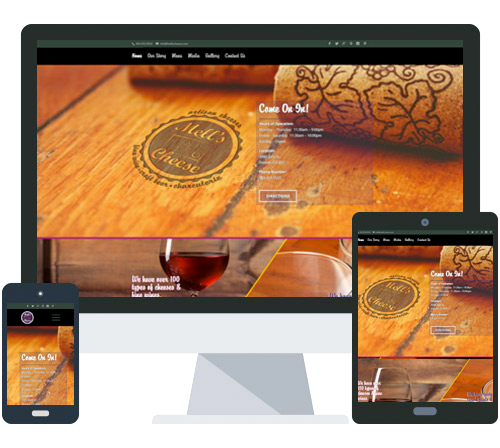 Website for Local Artisan Cheese Shop