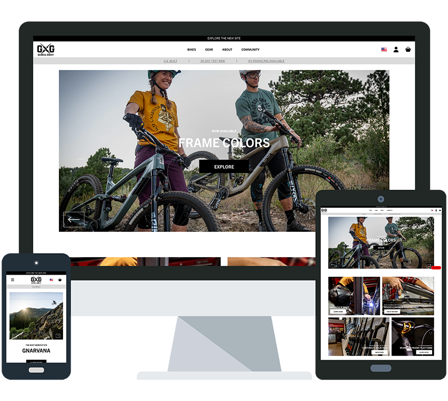 Shopify Redesign for Mountain Bike Manufacturer