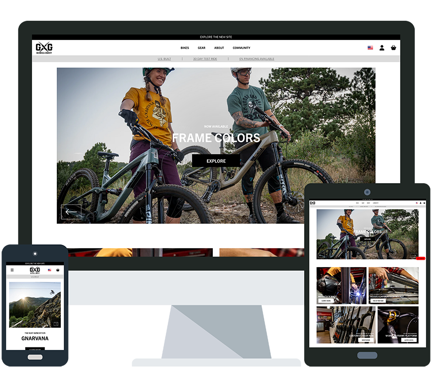 Shopify Redesign for Mountain Bike Manufacturer