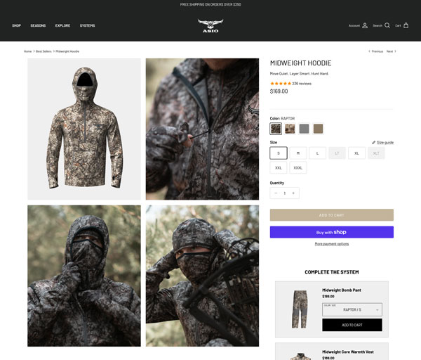 Product page redesign