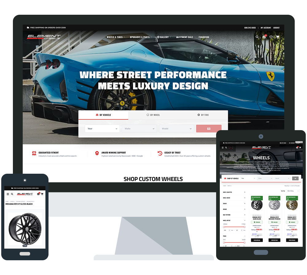 Lightning Fast Magento 2 Redesign for Aftermarket Wheels Company