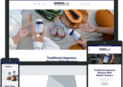 Shopify Website for a Supplement Company