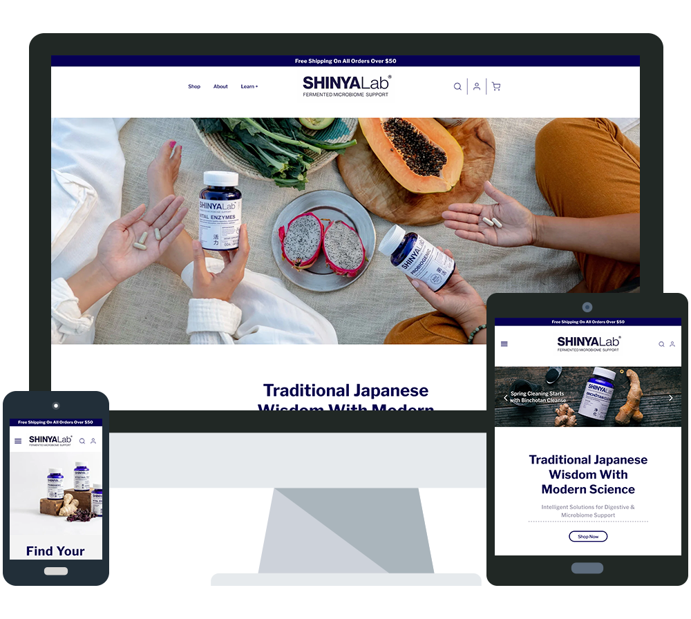 Shinya-lab2 Shopify Supplement Company Web Design