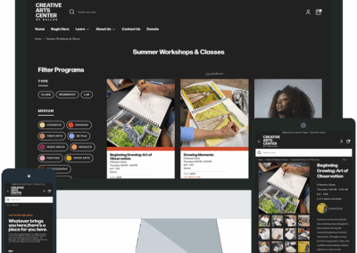 Shopify Website for an Arts Center