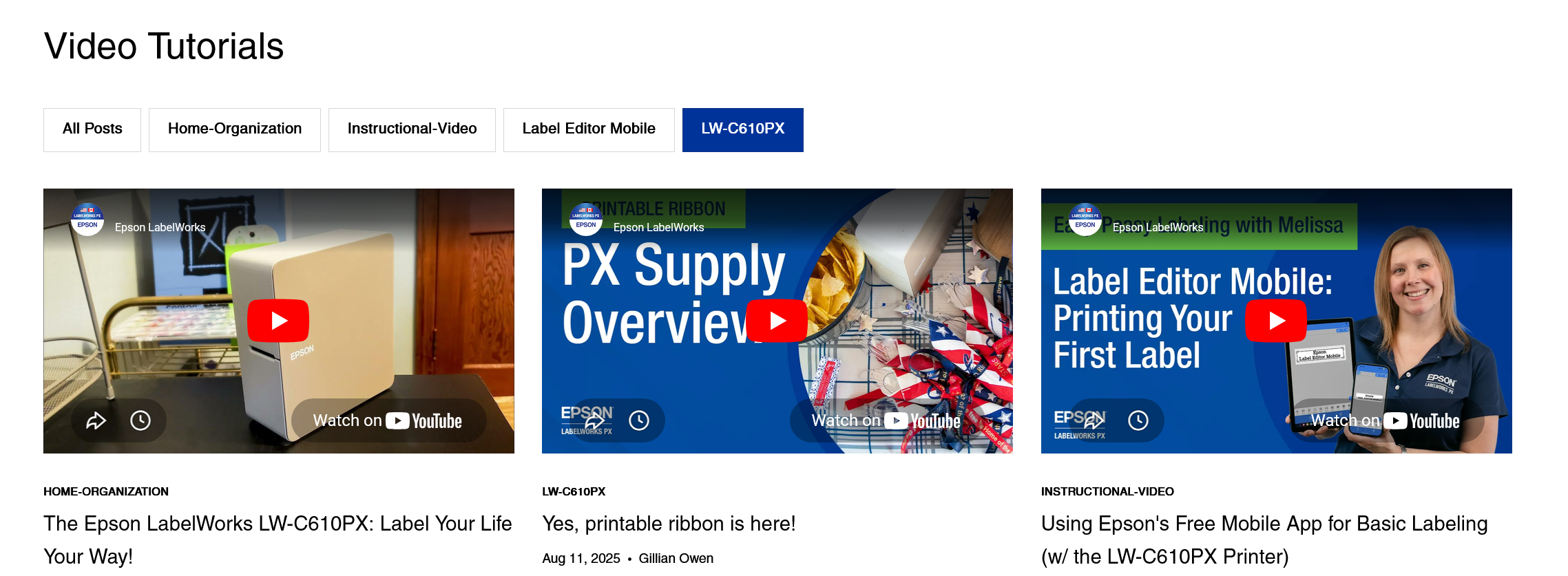 video epson Video gallery shopify